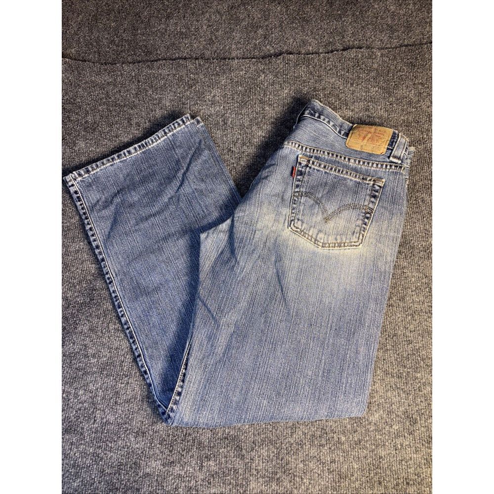 Levi's 526 Jeans Women M Blue Denim Pocket Front Low Slouch Straight Leg Size 12